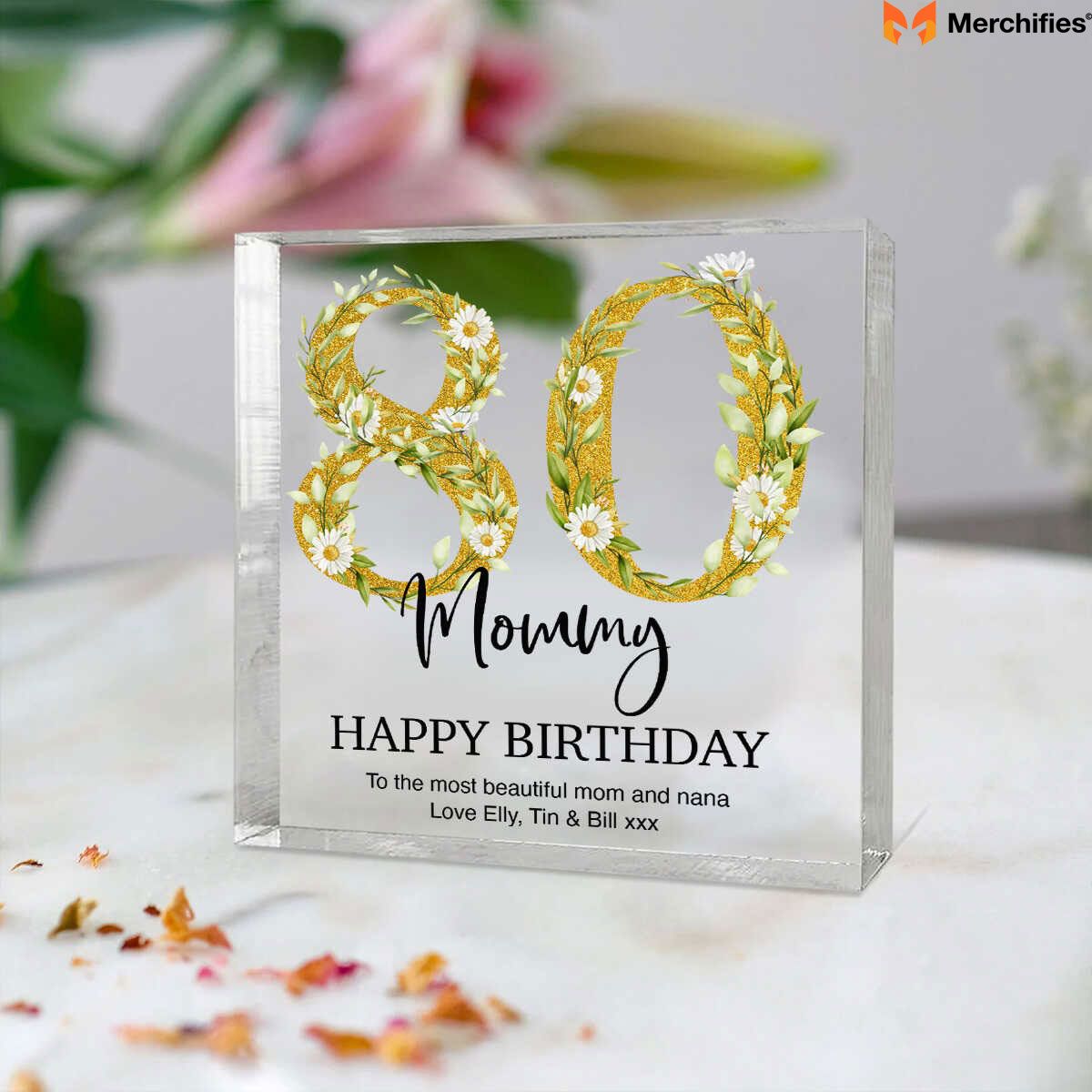 gift for lady 80th birthday