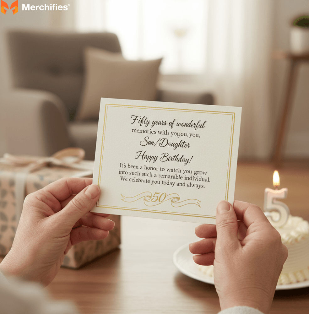 50th Birthday Messages For a Son or Daughter