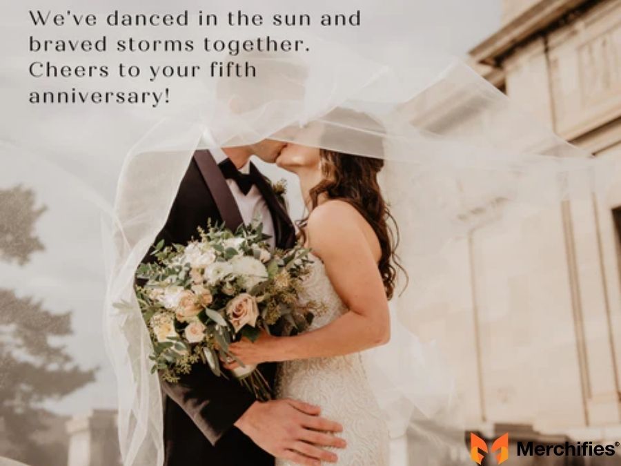5 Years Anniversary Wishes to Wife