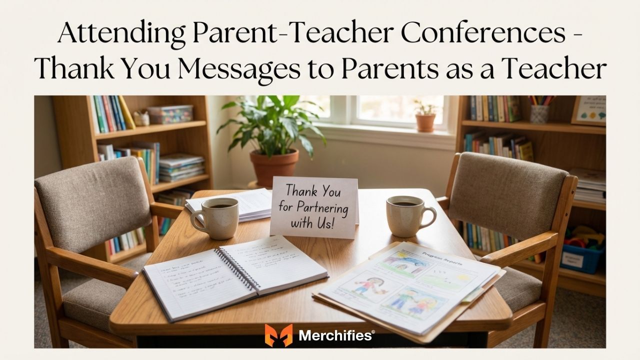 Attending Parent-Teacher Conferences Thank You Messages to Parents as a Teacher