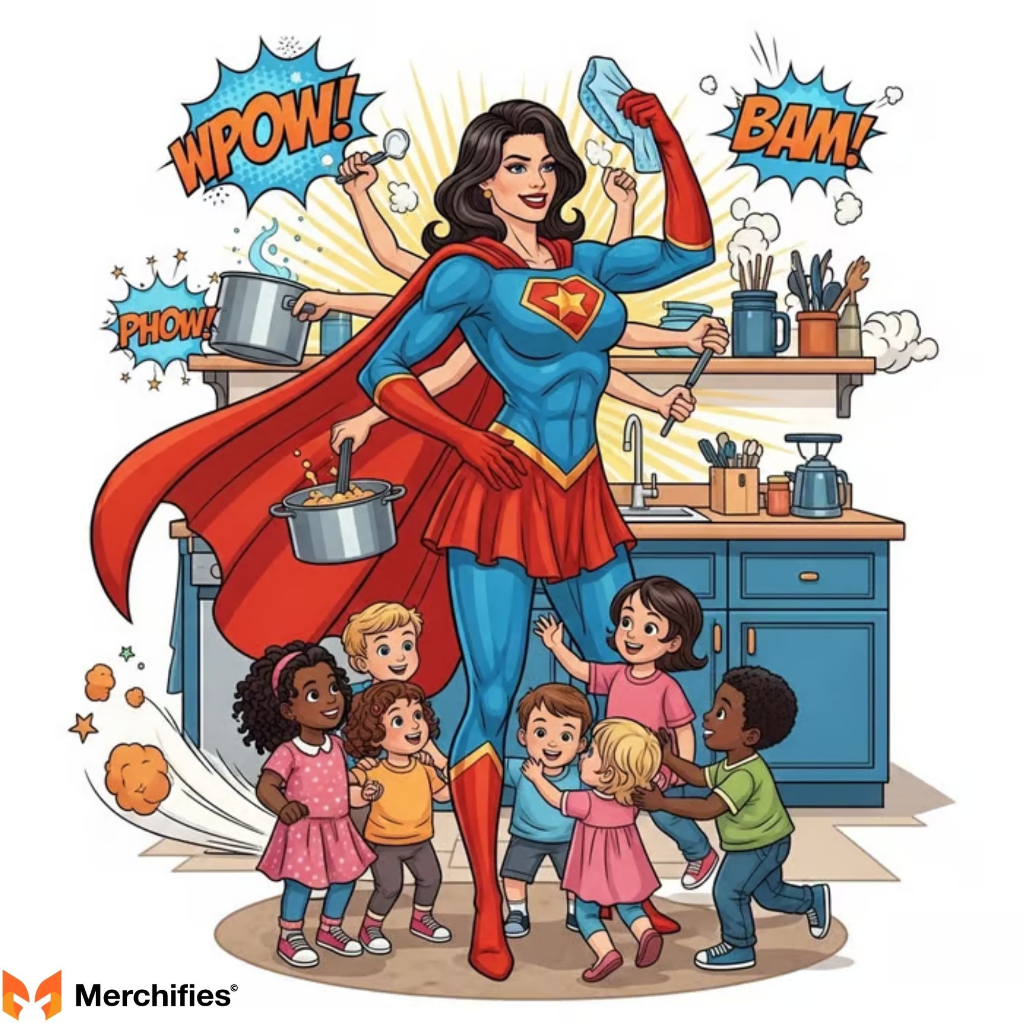 Being a single mom means being a multi-tasking superhero.