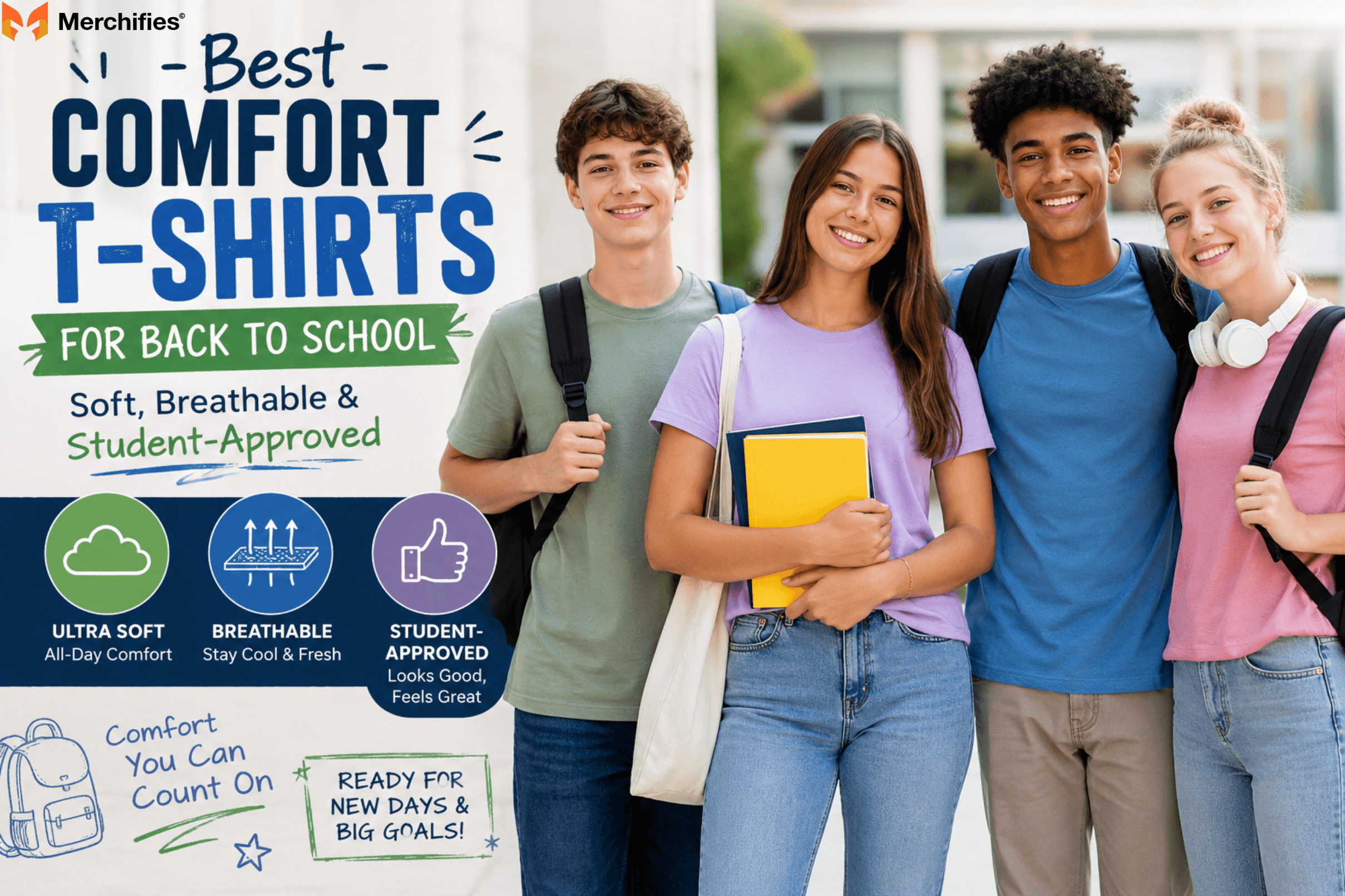 Best Comfort T-Shirts for Back to School Soft, Breathable & Student-Approved
