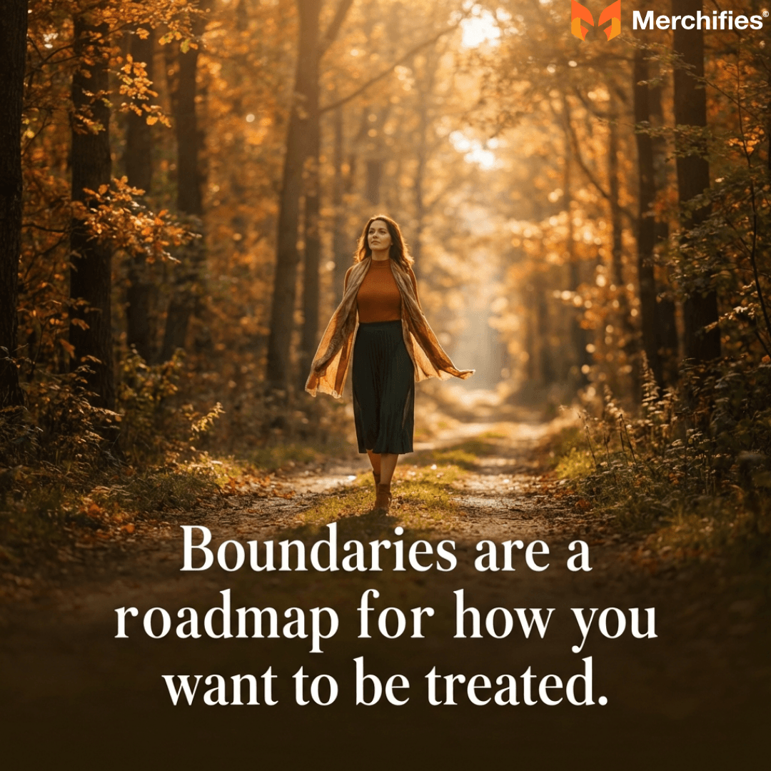 Boundaries are a roadmap for how you want to be treated.