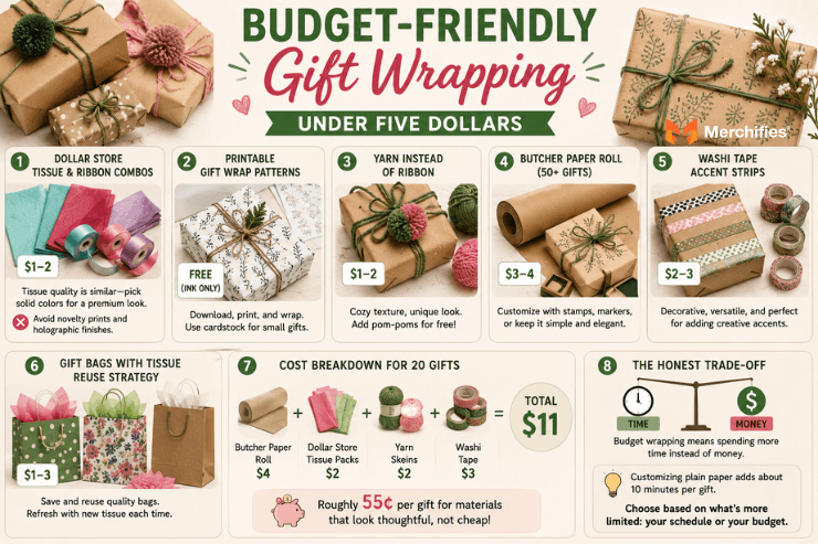 Budget-Friendly Gift Wrapping Under Five Dollars