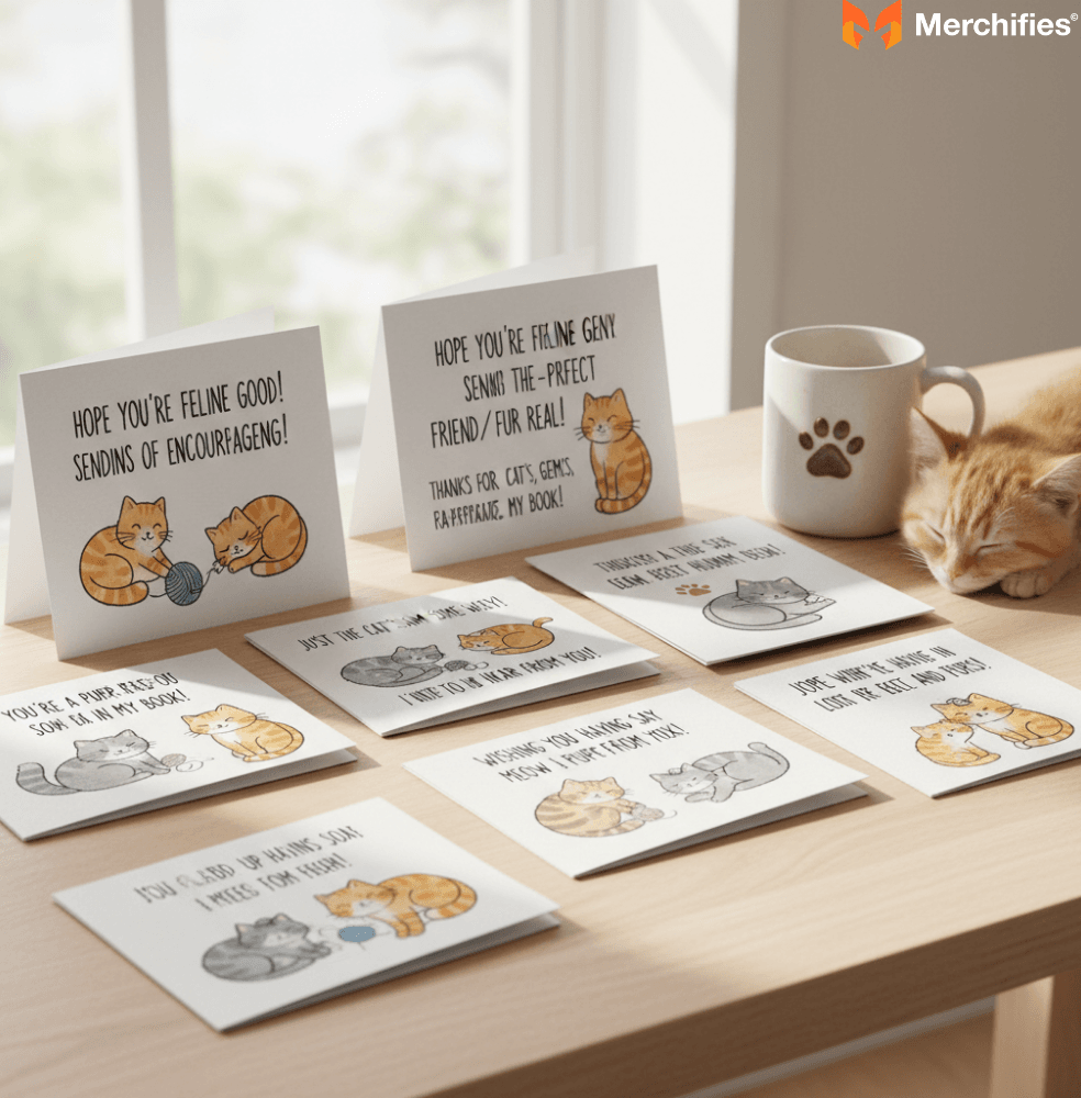 Cat Puns for Friends & Family Cards