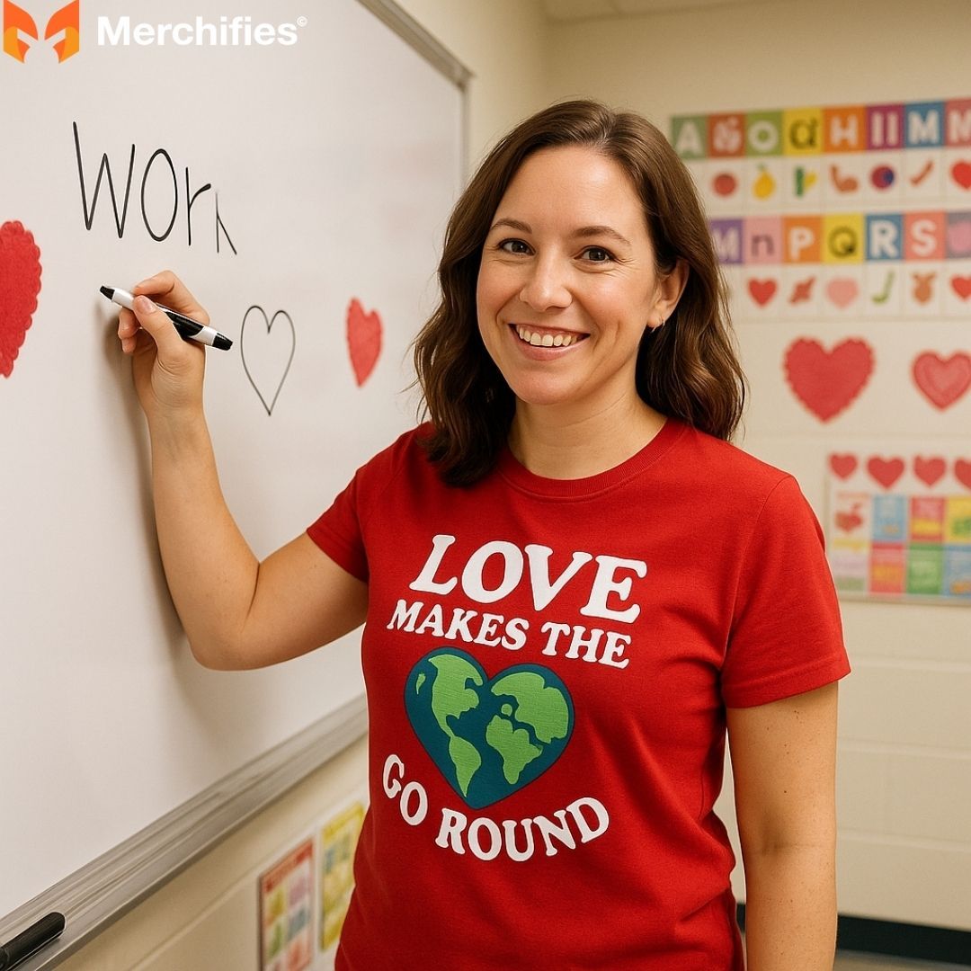 Celebrate the season of love with classroom-ready Valentine tees.