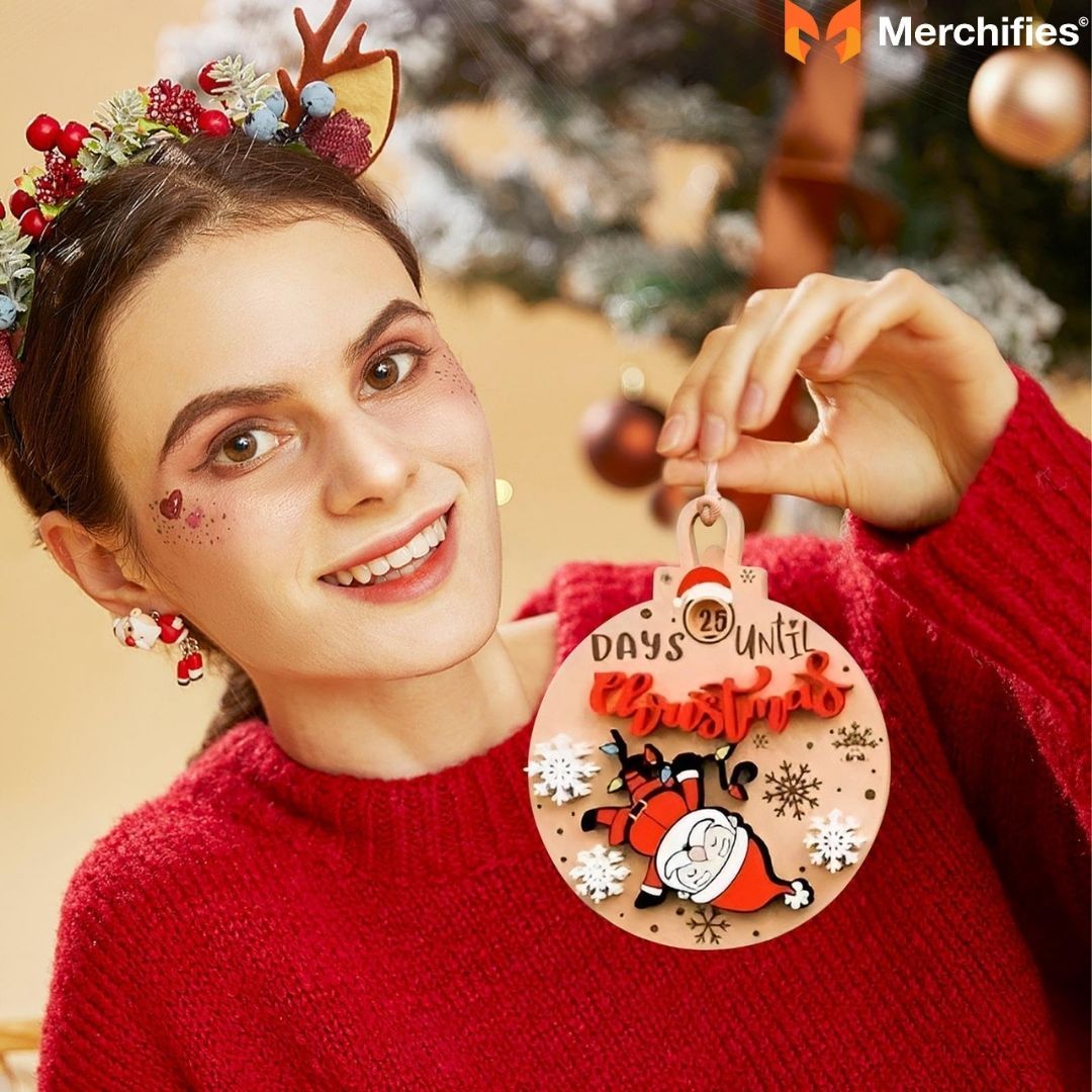 Celebrate the season with magical Christmas countdown ornaments.