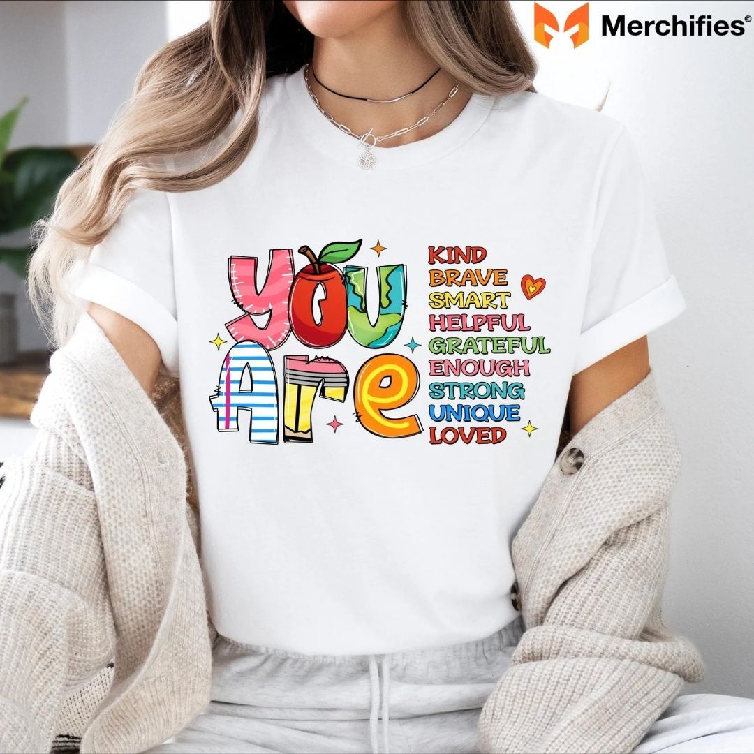 Celebrate unity and confidence with matching school shirt designs.