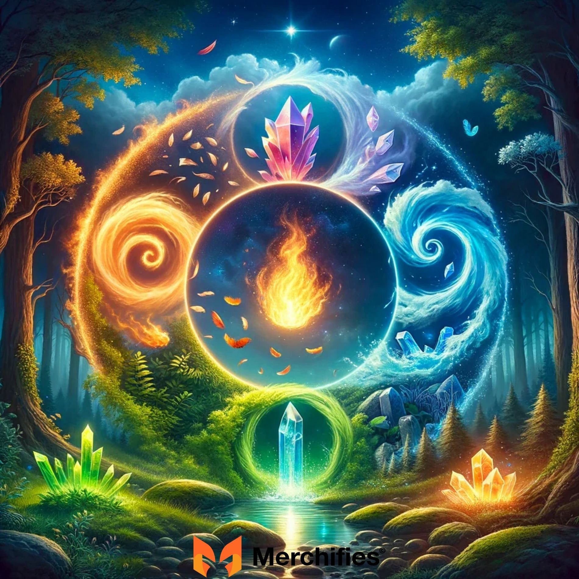 Celestial & Natural Elements Cosmos and Environment