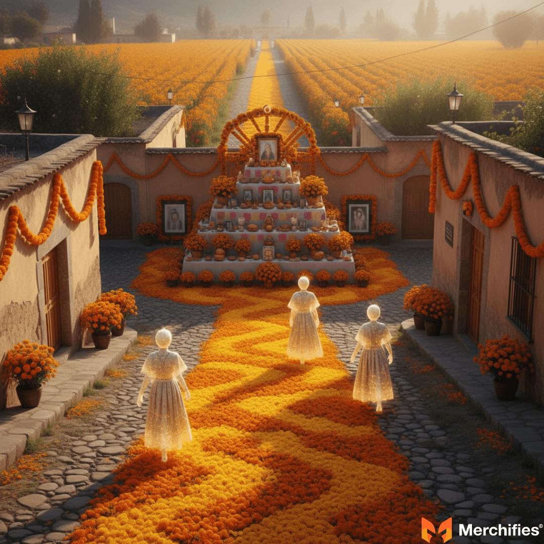 Cempasúchil (Marigolds) Guiding Spirits with Scent and Color