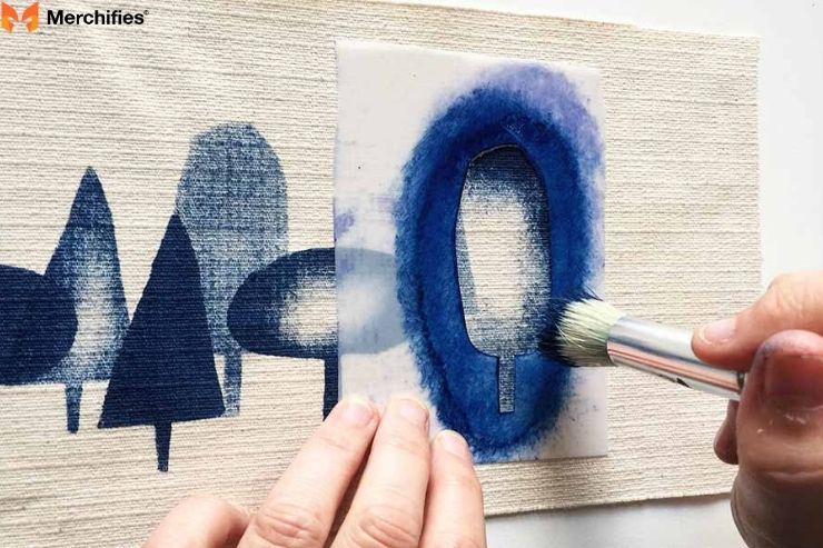 Classic Stenciling on Fabric