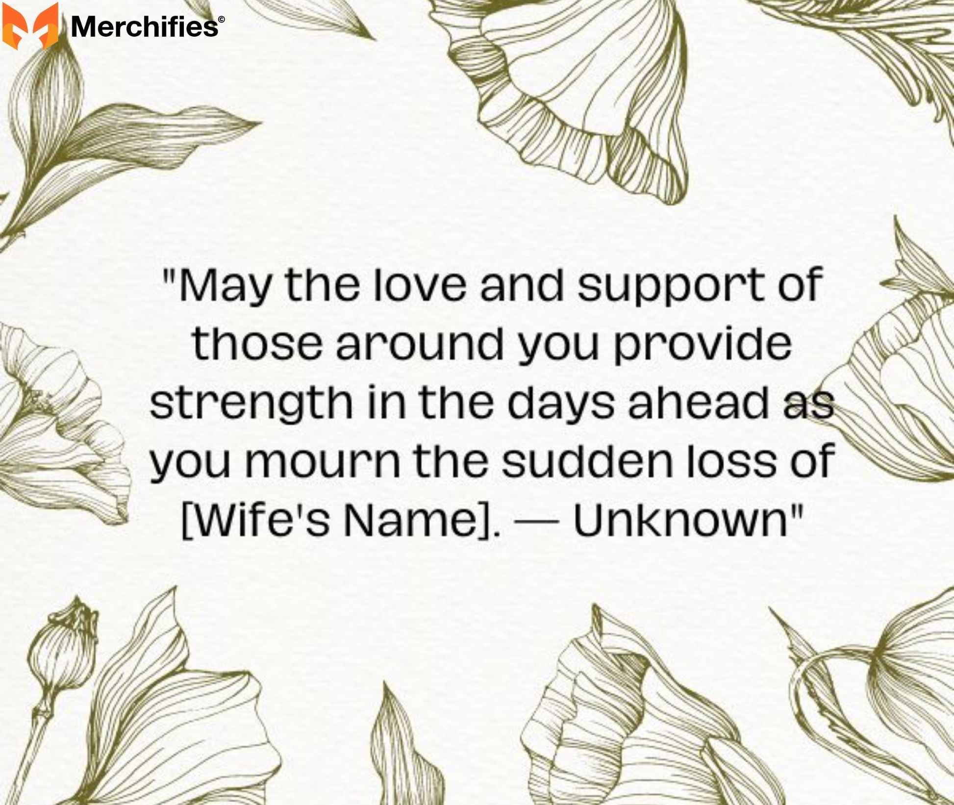 Comforting Words for the Death of a HusbandWife (Partner)