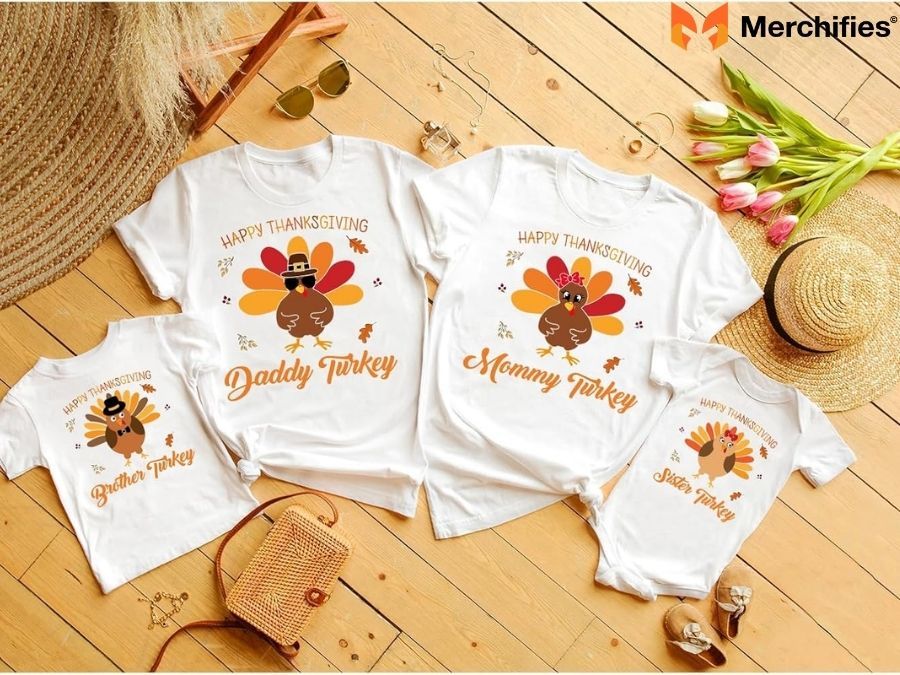 Coordinated Family Thanksgiving Shirts for Picture-Perfect Moments