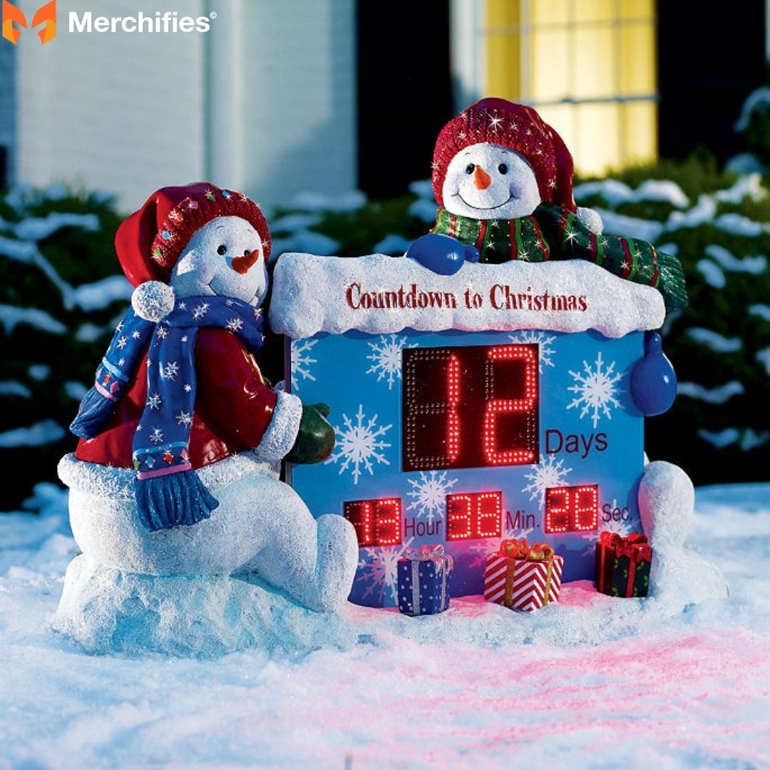 Countdown to Christmas in your yard with fun and festive outdoor décor.