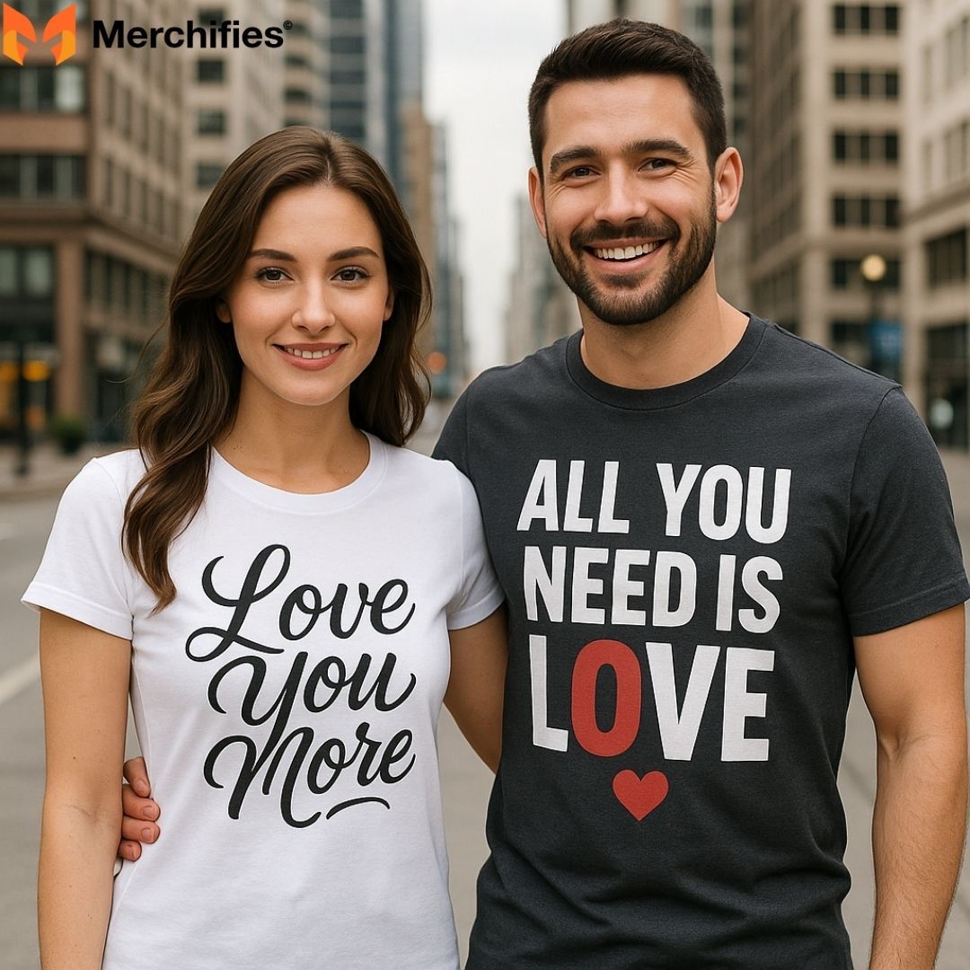 Couples who wear matching Valentine shirts feel closer and more connected.