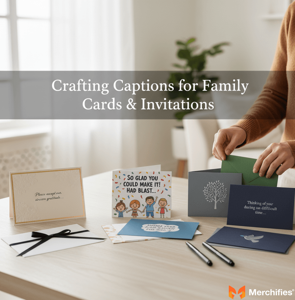 Crafting Captions for Family Cards & Invitations