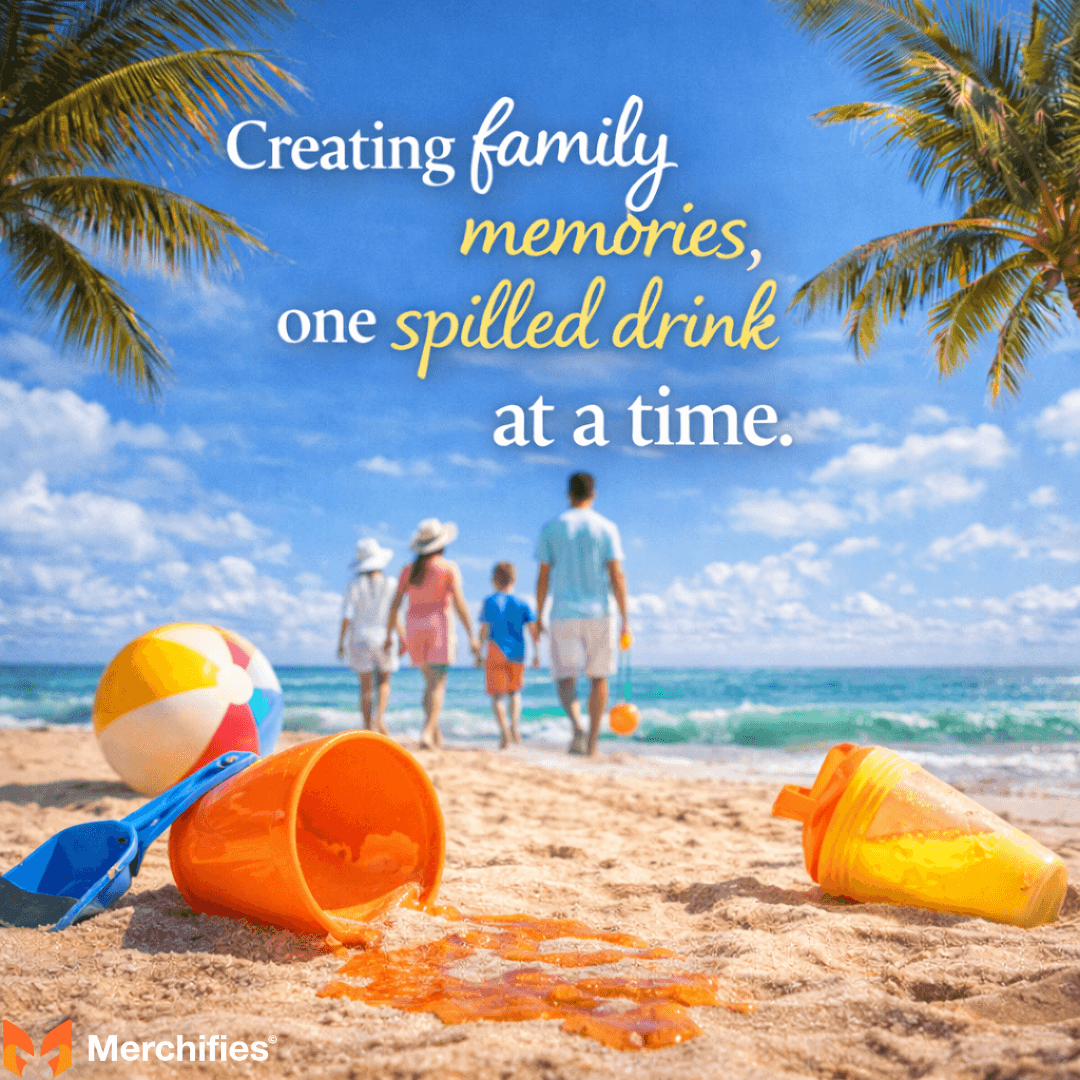 Creating family memories, one spilled drink at a time.