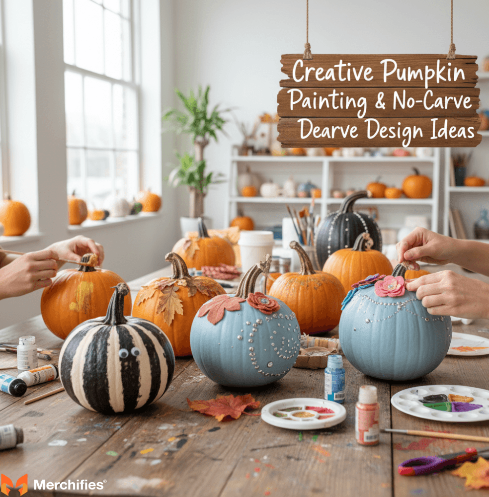 Creative Pumpkin Painting & No-Carve Design Ideas