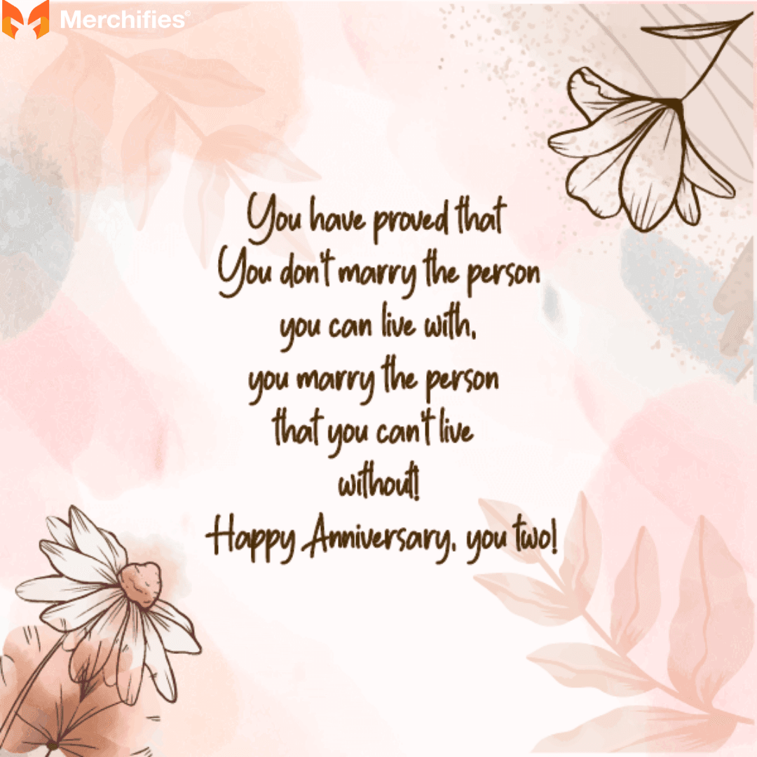 Creative marriage anniversary messages for friends that make them smile