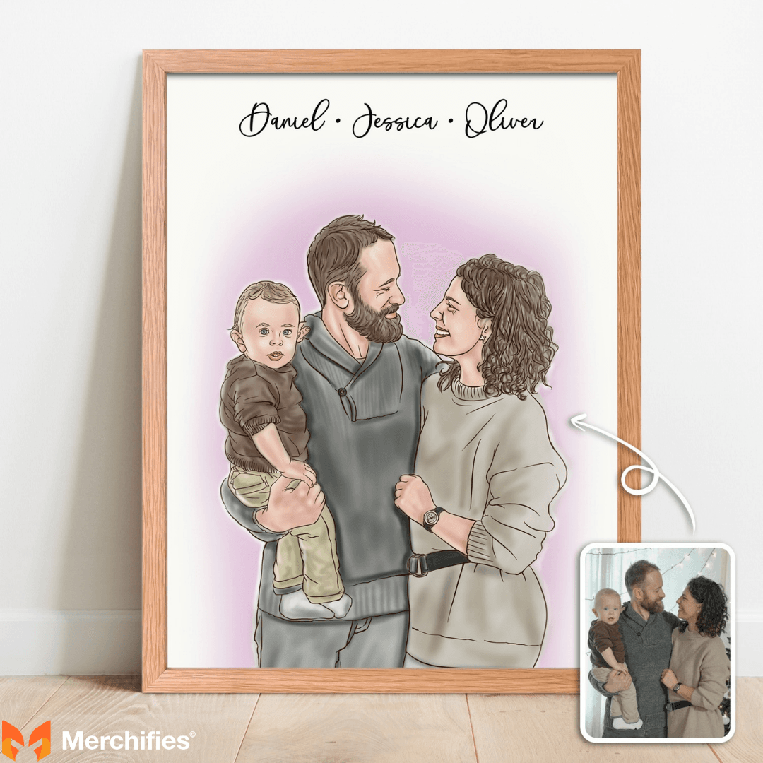 Custom Family Portrait Illustration