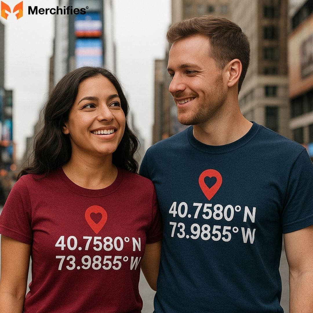 Custom Valentine shirts made easy — add names, dates, or messages.