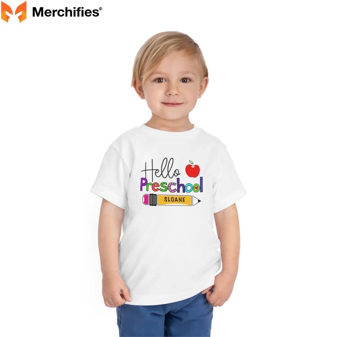 Custom shirts for students and teachers — perfect for the first day.