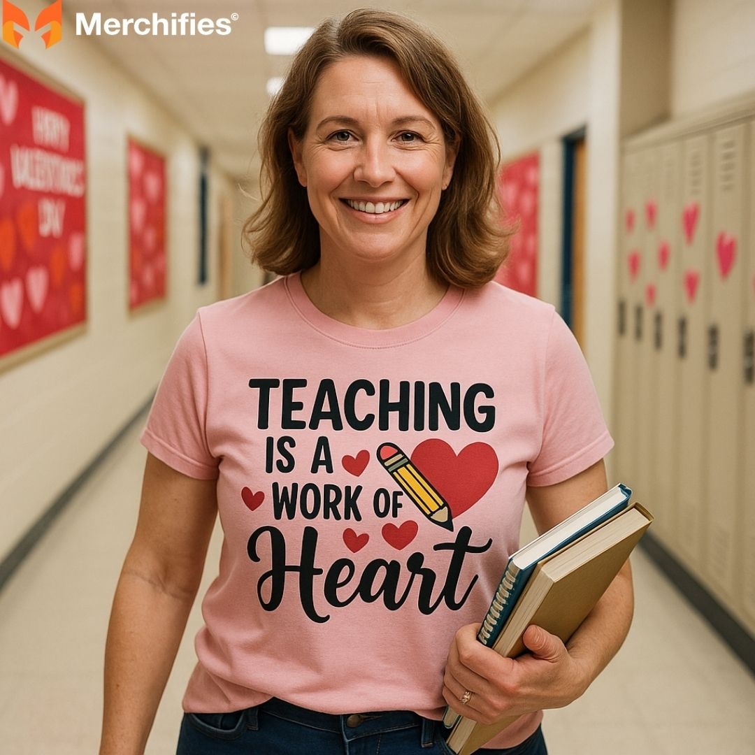 Cute, comfy, and classroom-approved Valentine shirts for educators.