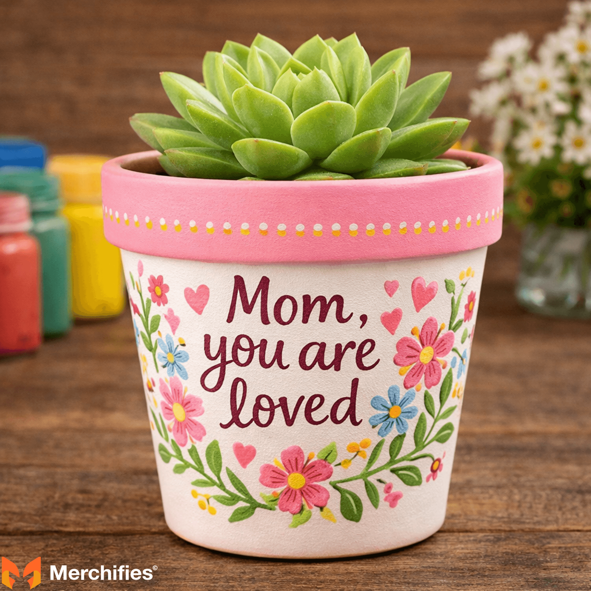 Decorated Plant Pots - DIY Mother's Day Gift Ideas