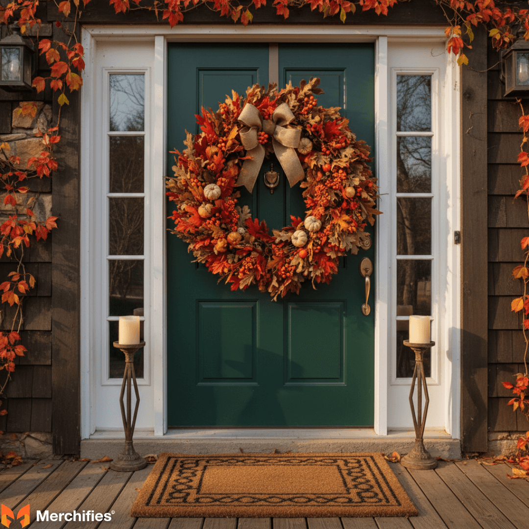 Displaying & Securing Your Substantial Fall Wreath