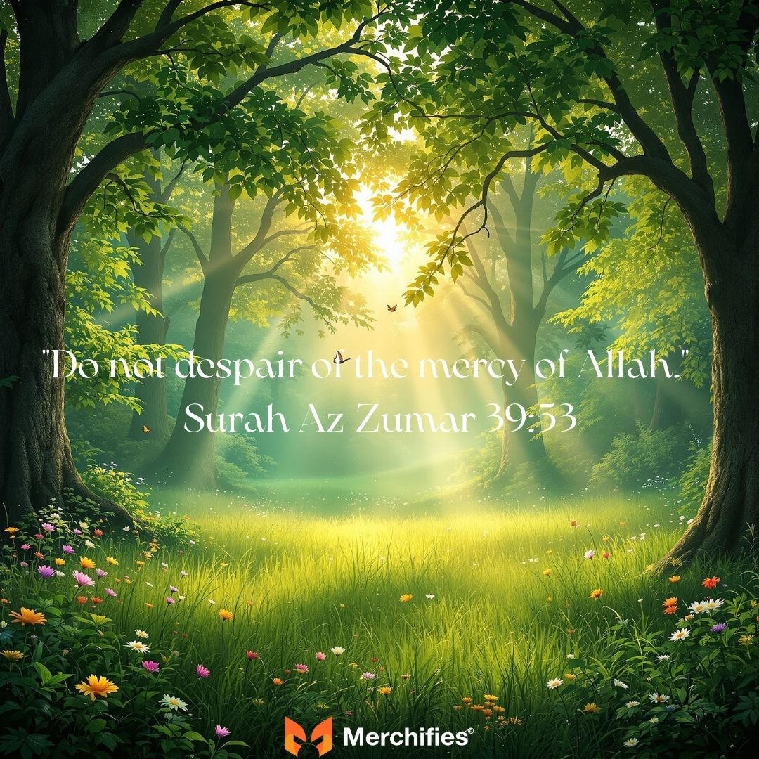 Do not despair of the mercy of Allah. – Surah Az-Zumar 3953