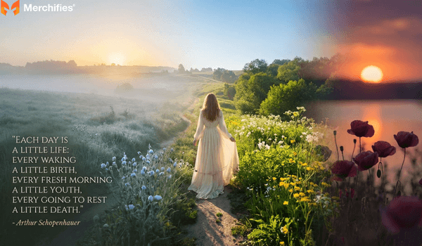 Each day is a little life every waking a little birth, every fresh morning a little youth, every going to rest a little death. – Arthur Schopenhauer