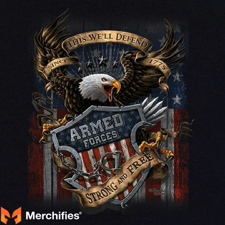 Eagle Symbols in Army Veteran Shirts
