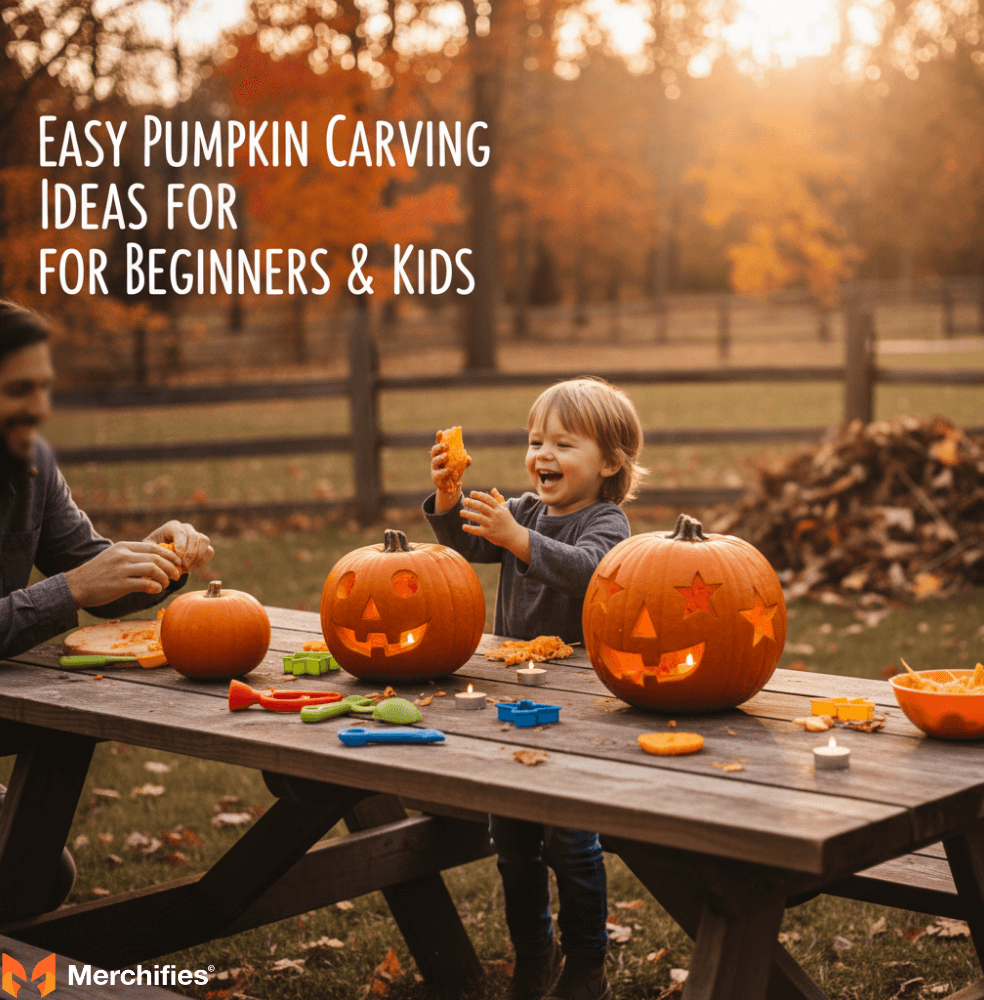 Easy Pumpkin Carving Ideas for Beginners & Kids