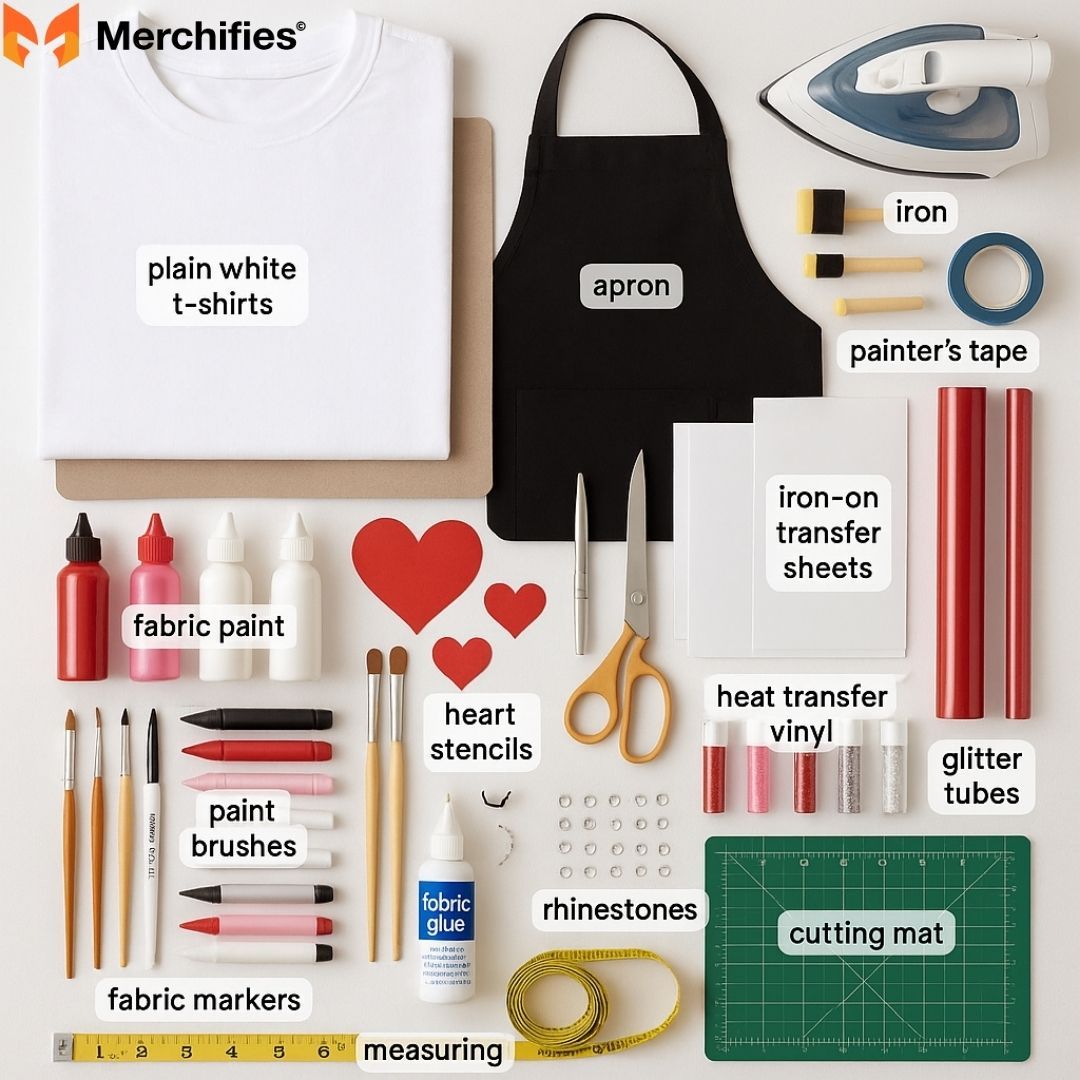 Essential Materials & Tools Checklist for valentine's shirt DIY