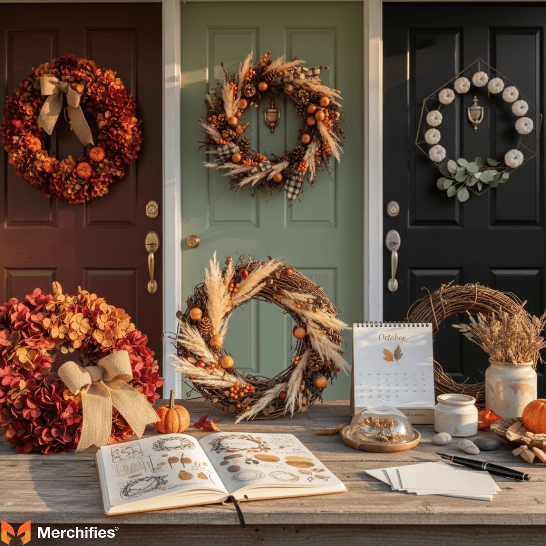 Fall Wreath Styles & Themes Inspiration for Every Home