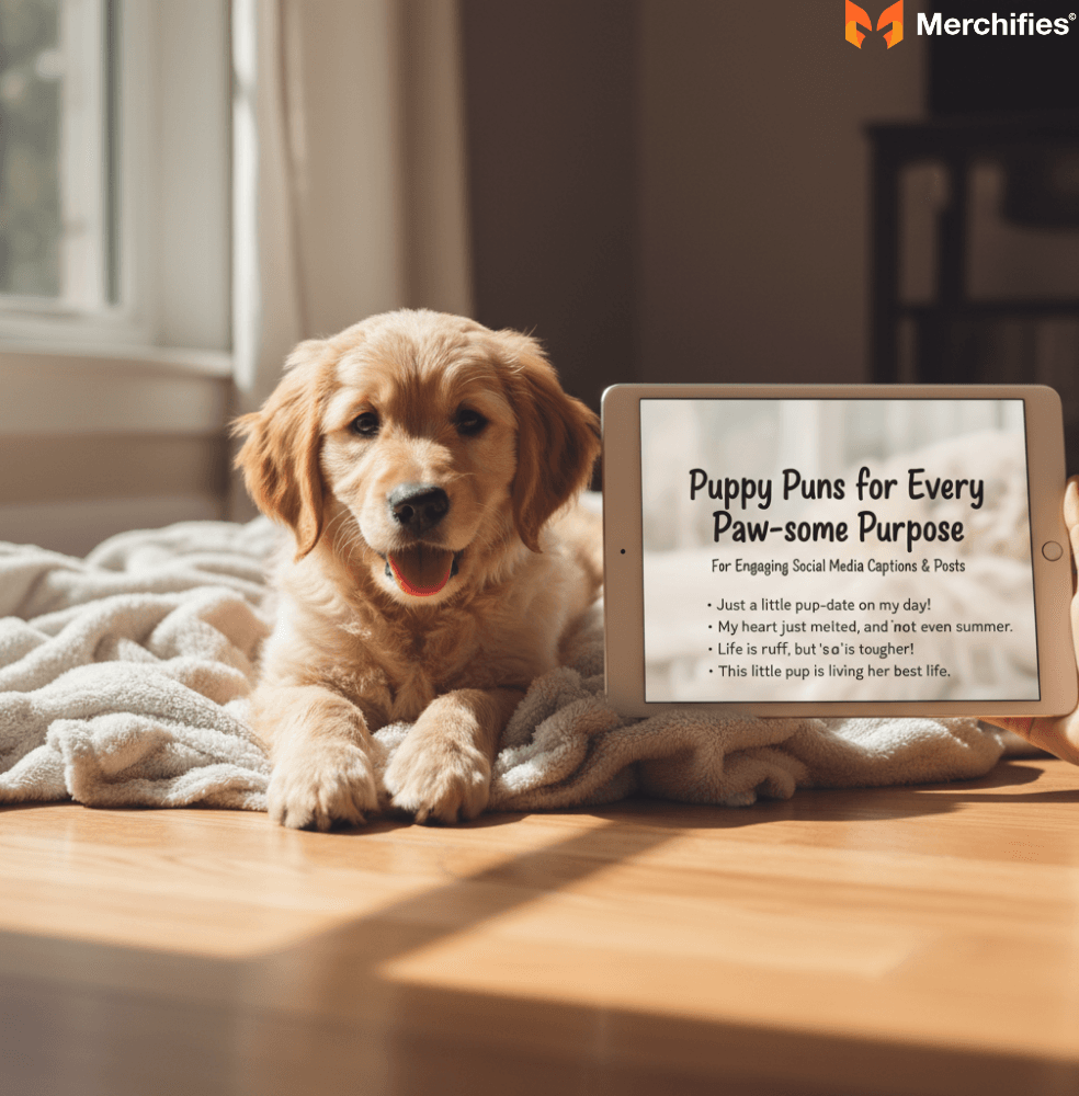 Puppy Puns For Engaging Social Media Captions & Posts