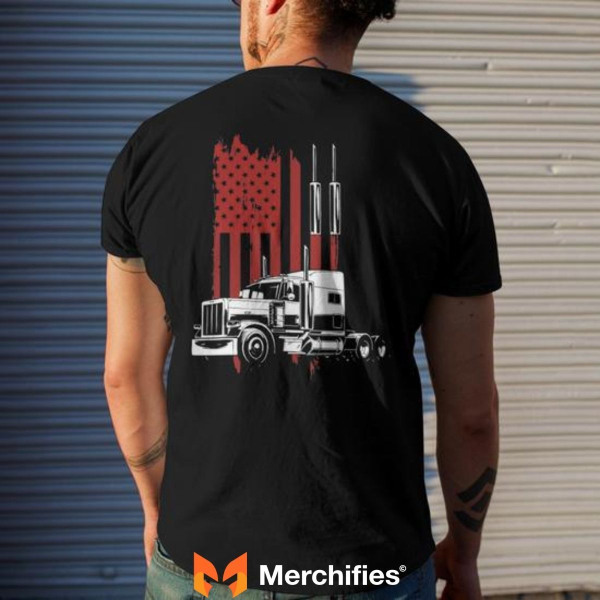 From sketches to shirts, every design celebrates trucker life.