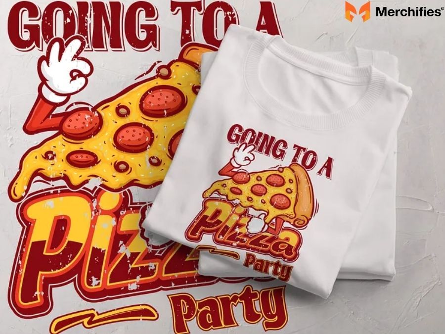 Fun and tasty T-shirt designs inspired by the art of pizza.