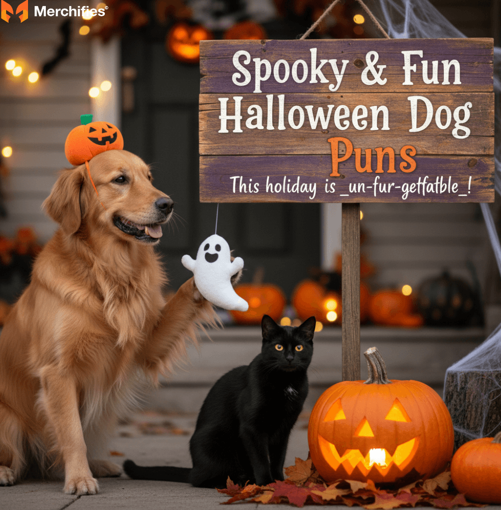 Funny Halloween Dog Puns