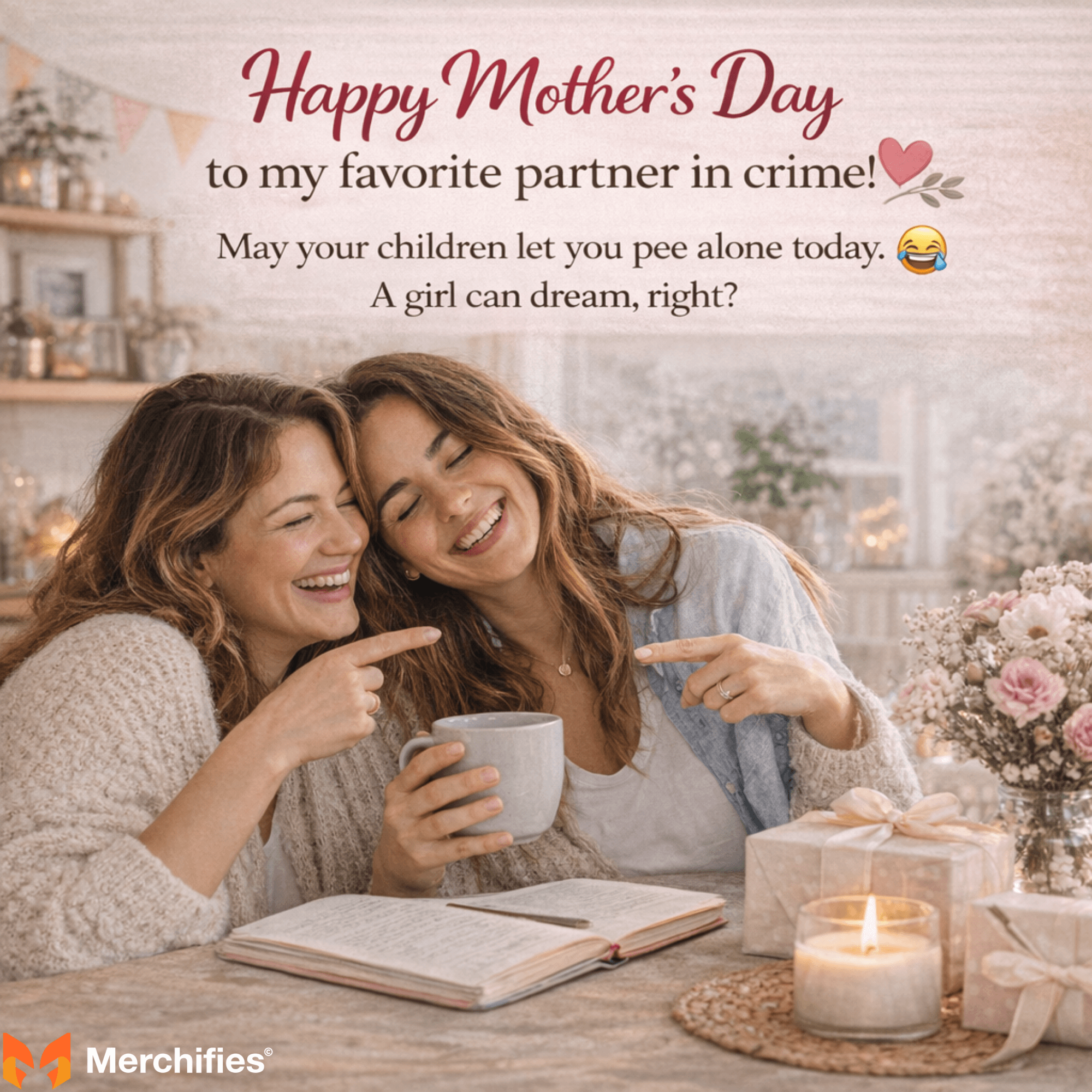 Funny & Lighthearted Mother's Day Messages for Friends
