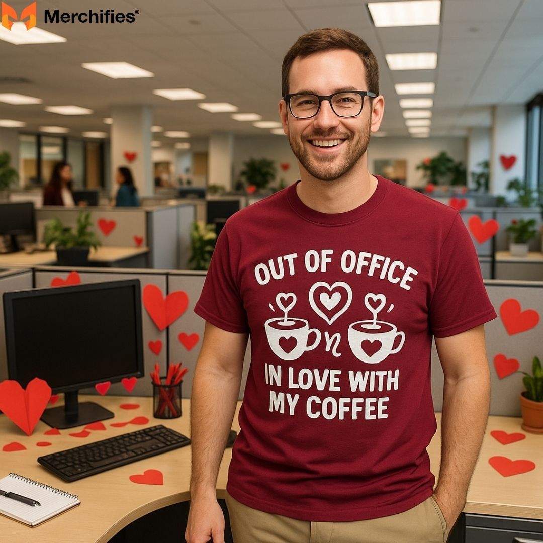 Funny Valentine shirt inspiration for coworkers, bosses, and office teams.