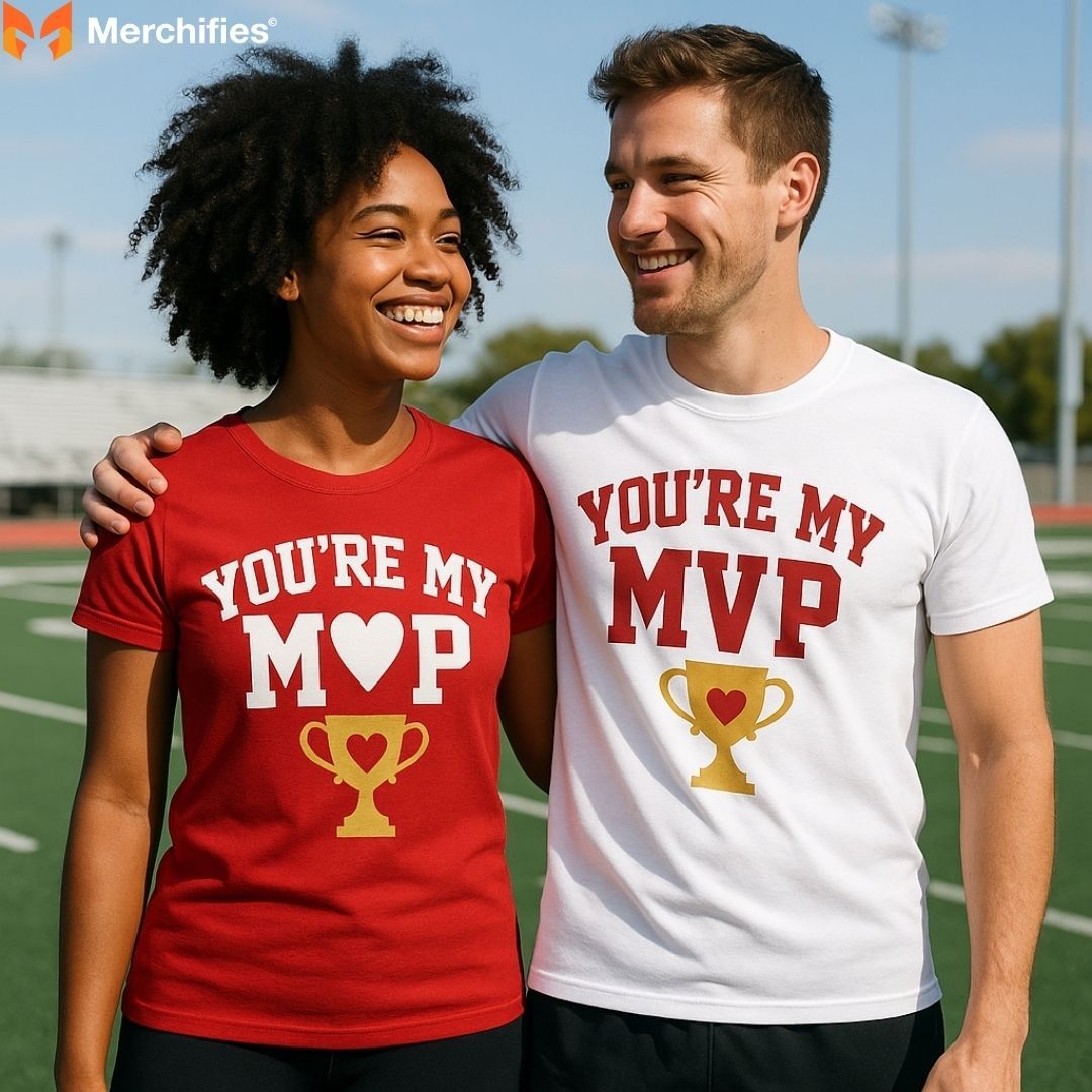 Get inspired by creative Valentine shirt designs perfect for couples and friends.