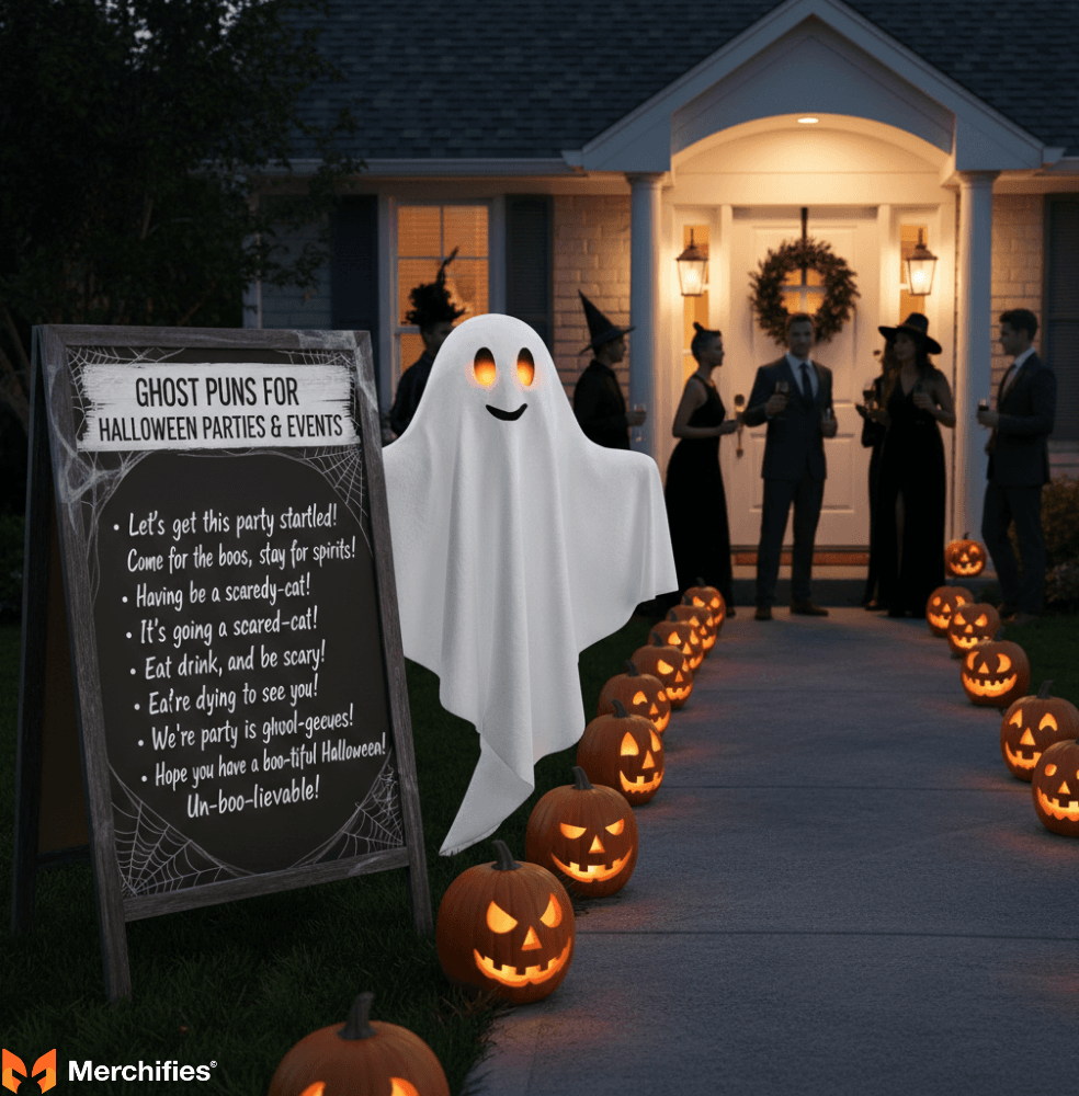 Ghost Puns for Halloween Parties & Events