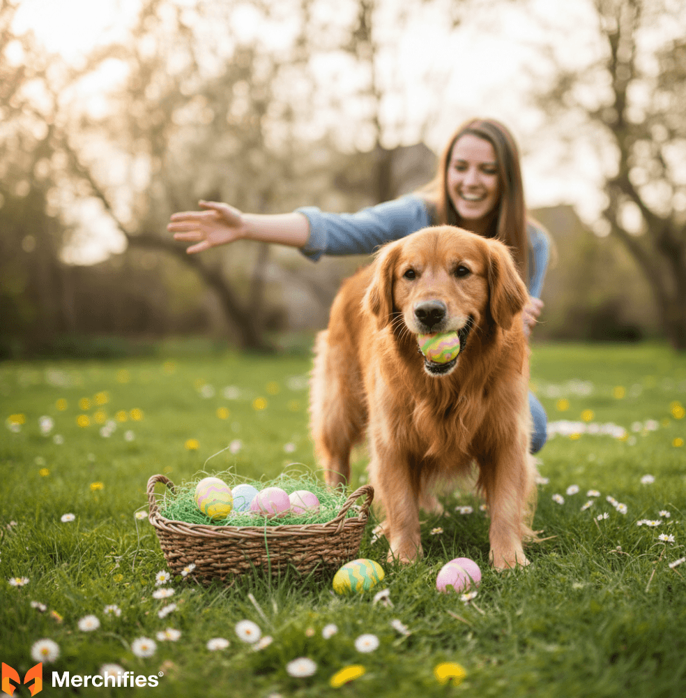 Golden Retriever Easter Puns