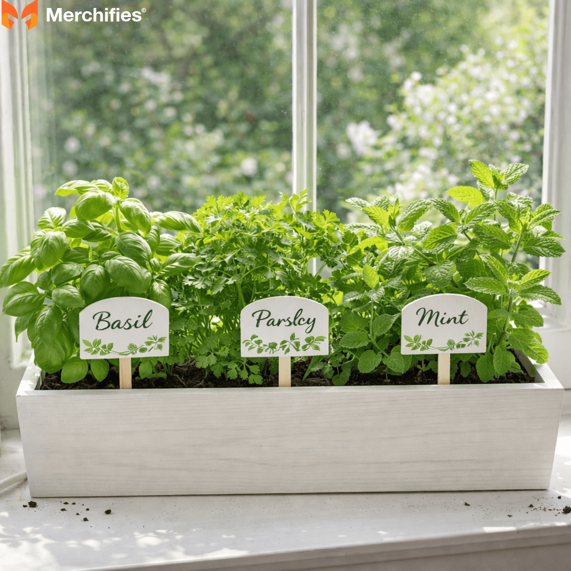 Herb Garden in a Window Box - DIY Mother's Day Gift Ideas