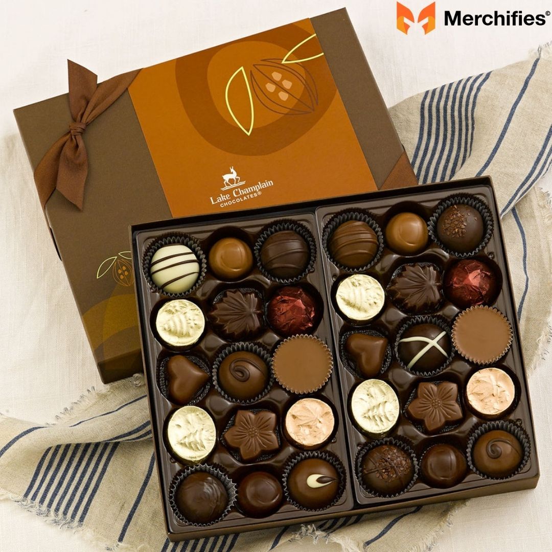 High-Quality Chocolate Assortments or Bakery Gift Boxes for Christmas