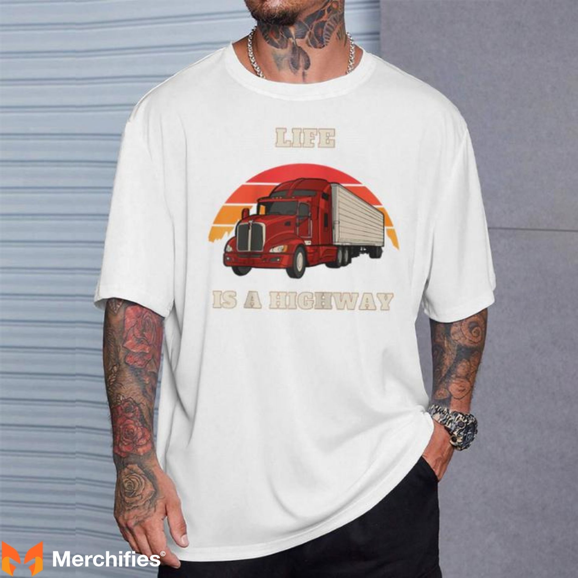 Highway vibes, trucker pride — wear it loud.