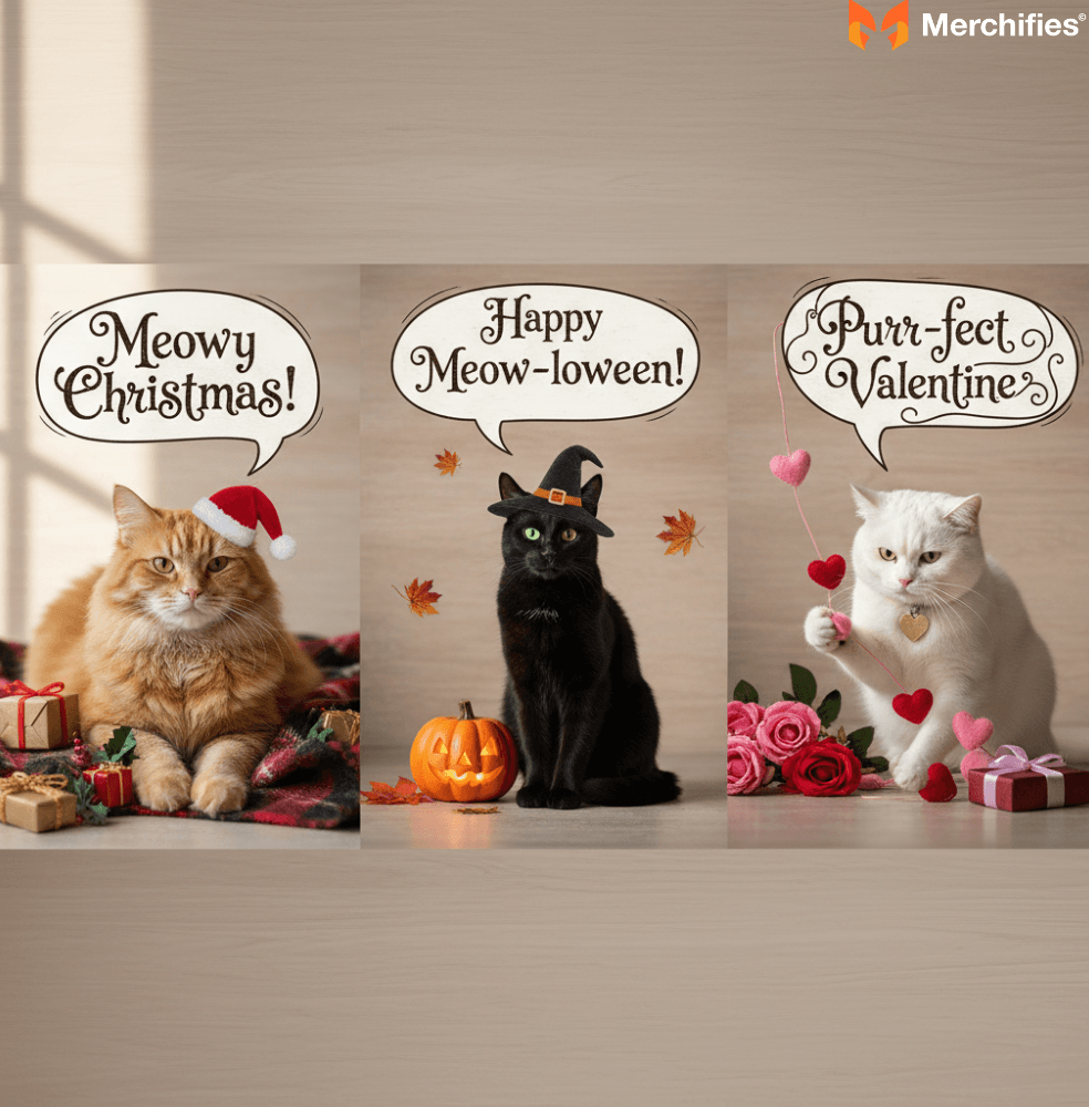 Holiday Cat Puns