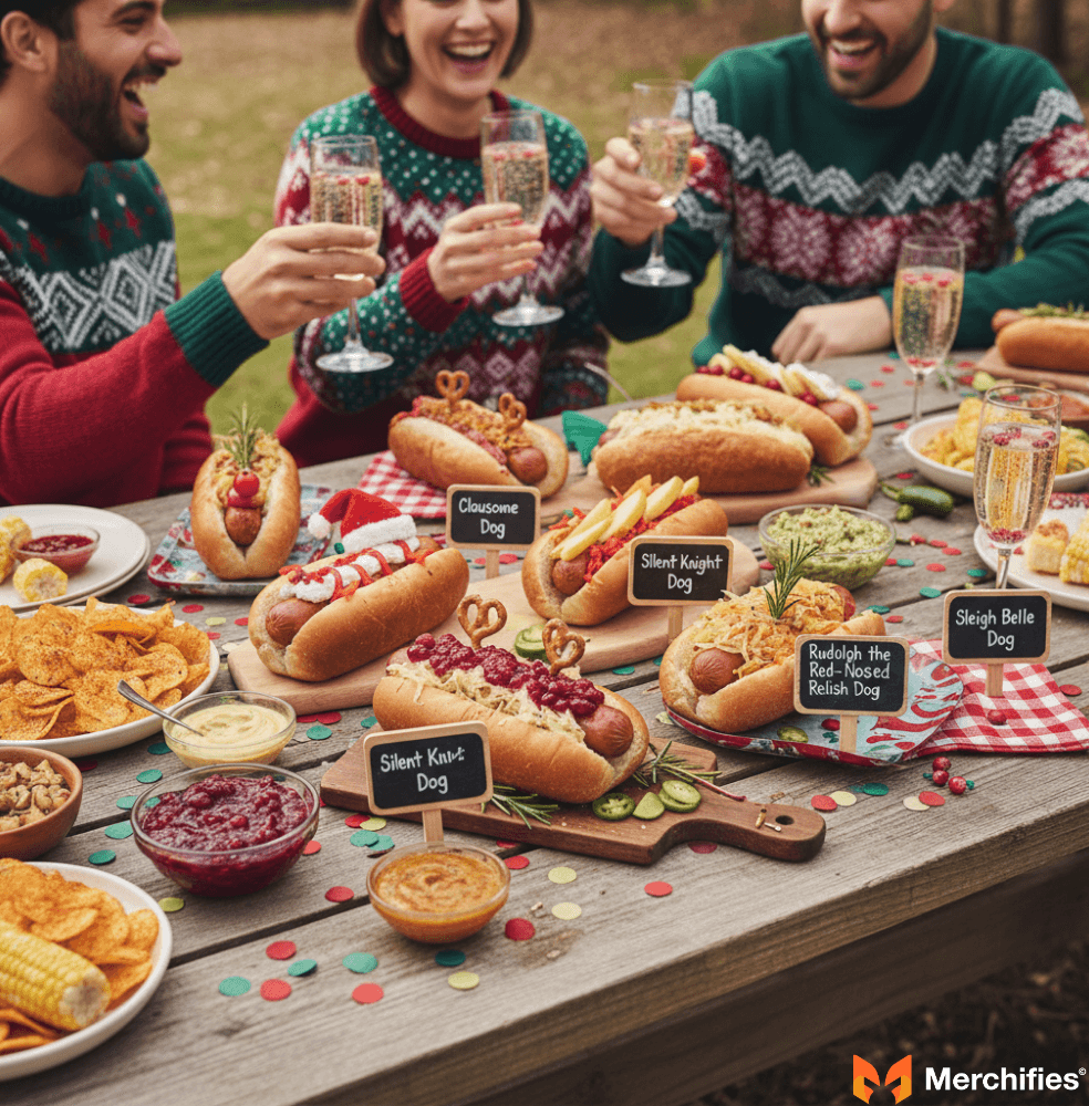 Holiday Hot Dog Puns