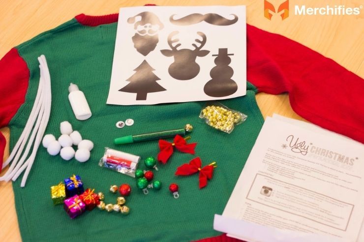 Homemade Christmas sweater fun, festive, and easy!